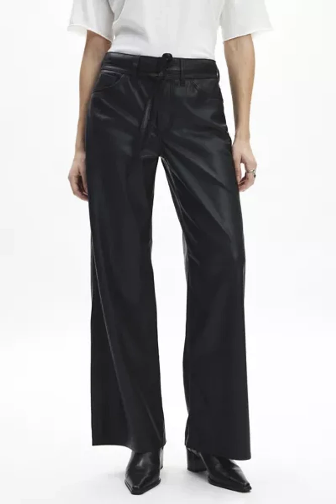 Levi's® XL Straight Tie Waist Faux Leather Pant