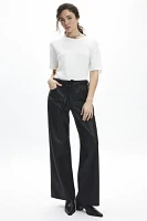 Levi's® XL Straight Tie Waist Faux Leather Pant