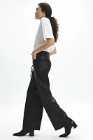 Levi's® XL Straight Tie Waist Faux Leather Pant