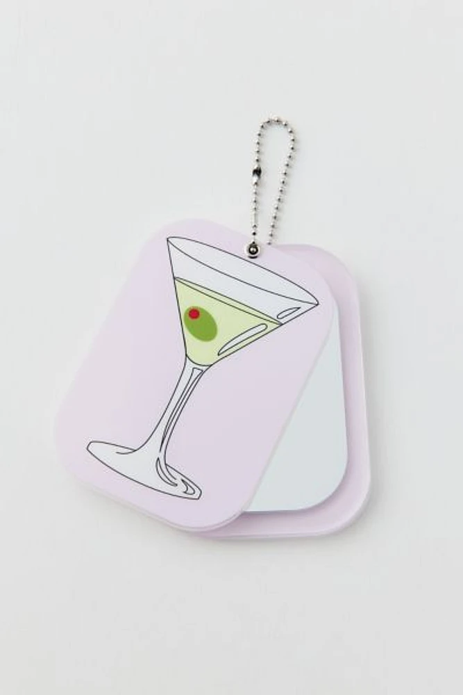 A Shop Of Things Martini Mirror Keychain