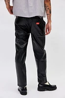 Cookman Diner Seat Faux Leather Chef Pant