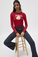 BDG Fried Egg Graphic Too Perfect Long Sleeve Tee