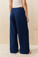 Out From Under Pinstripe Straight-Leg Jogger Sweatpant