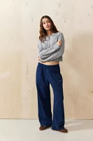 Out From Under Pinstripe Straight-Leg Jogger Sweatpant