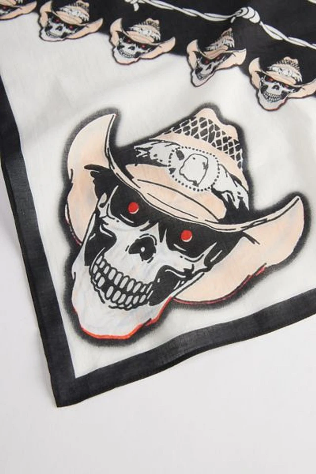 Urban Outfitters Skull Cowboy Bandana | Pacific City display picture 1