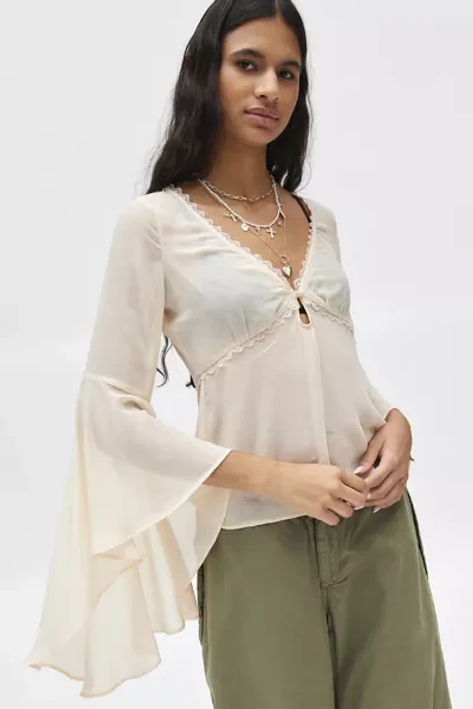 Ecote Stevie Sheer Blouse