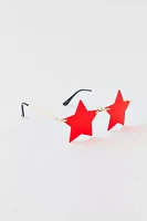 Red Star Rimless Sunglasses