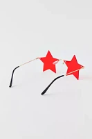 Red Star Rimless Sunglasses