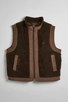 BDG Fleece & Cord Zip Vest