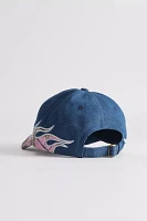 Camo Flame Denim Racing Dad Hat