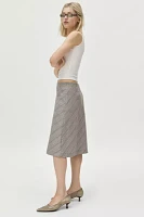 Urban Renewal Remnants Plaid Knee Length Skirt