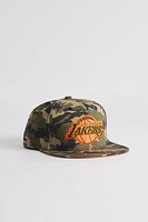 Mitchell & Ness NBA Los Angeles Lakers Camo Pop Snapback Hat