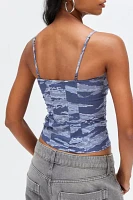 BDG Neomi Printed Twill Crop Cami