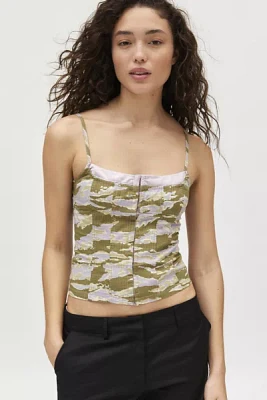 BDG Neomi Printed Twill Crop Cami