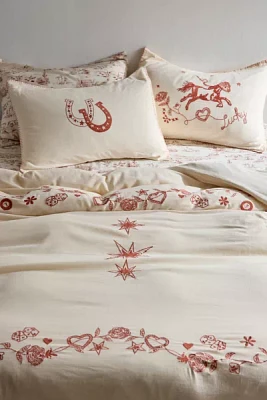 Embroidered Rodeo Duvet Cover