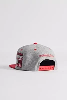 Mitchell & Ness NCAA Ohio State University Melton Patch Snapback Hat