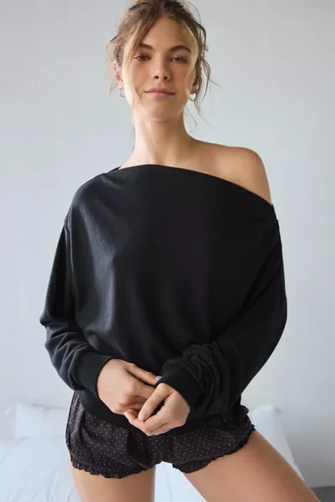 Out From Under Clarity Cozy Knit Off-The-Shoulder Top