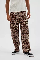 UO Turbo Leopard Print Baggy Skate Chino Pant