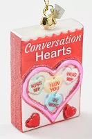 Conversation Candy Hearts Ornament