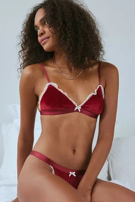 Out From Under X Wild Lovers Ellie Velvet Triangle Bra