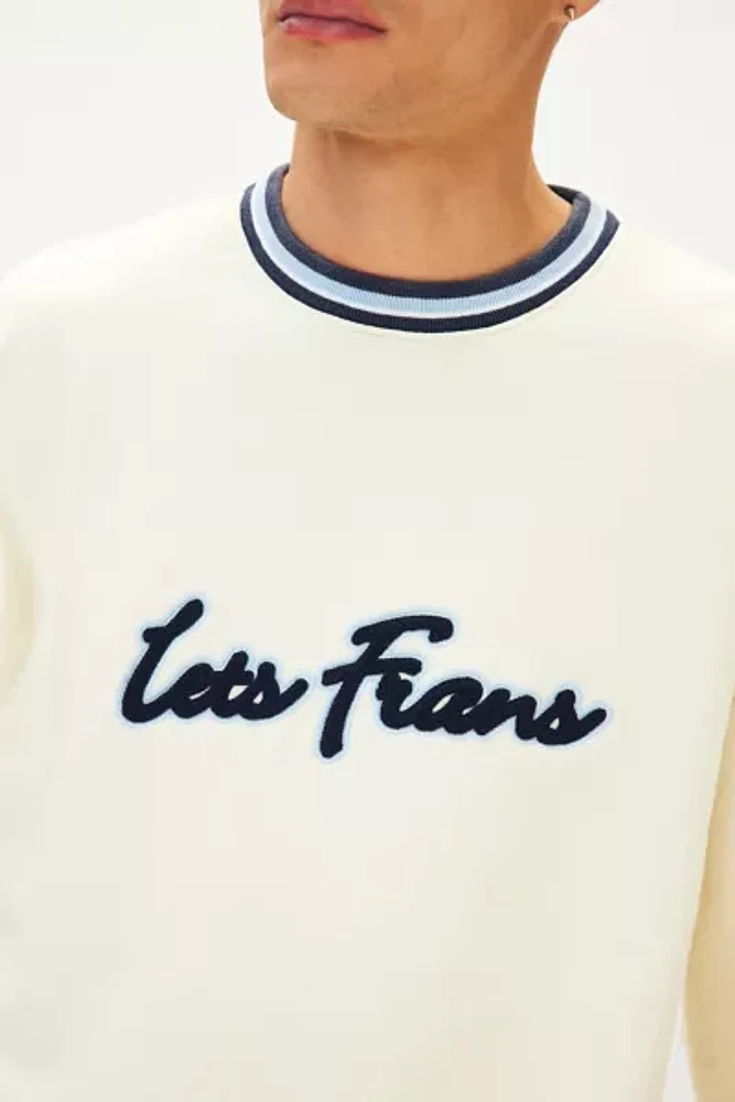 iets frans… Logo Script Tipped Crew Neck Sweatshirt