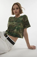 Urban Renewal Remade Camo Cropped Tee