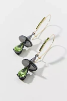 Betsey Johnson Witch Hat Rhinestone Earring