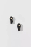 Betsey Johnson Coffin Stud Earring