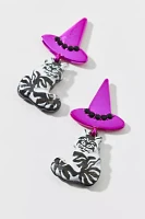 Betsey John Ghoul Friends Witch Cat Drop Earring