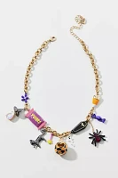 Betsey Johnson Ghoul Friends Halloween Charm Necklace