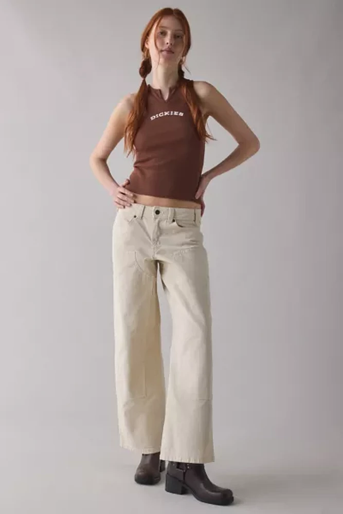 Dickies Graphic Split V-Neck Cropped Tank Top