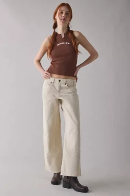 Dickies Graphic Split V-Neck Cropped Tank Top