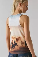 Dickies Running Wild Graphic Cropped Tank Top
