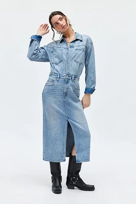 Levi's® Otto Western Denim Midi Dress