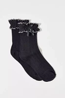 Applique Femme Ruffle Sock