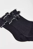 Applique Femme Ruffle Sock