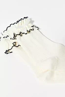 Applique Femme Ruffle Sock