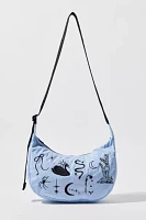 BAGGU Embroidered Ballet Icons Nylon Crescent Bag