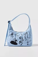 BAGGU Embroidered Ballet Icons Mini Nylon Shoulder Bag