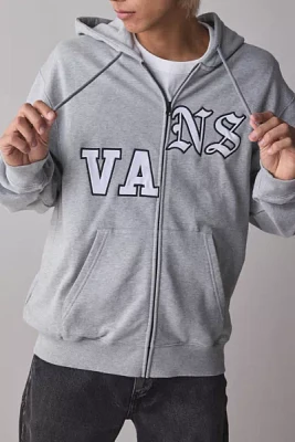 Vans Split Logo Zip-Up Hoodie Sweatshirt