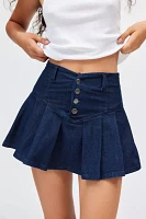 Kimchi Blue Annabeth Drop Waist Denim Mini Skirt