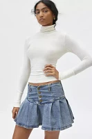 Kimchi Blue Annabeth Drop Waist Denim Mini Skirt
