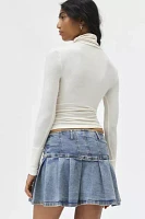 Kimchi Blue Annabeth Drop Waist Denim Mini Skirt
