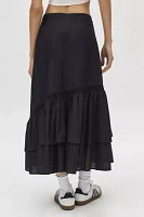 Kimchi Blue Alia Chiffon Asymmetrical Maxi Skirt