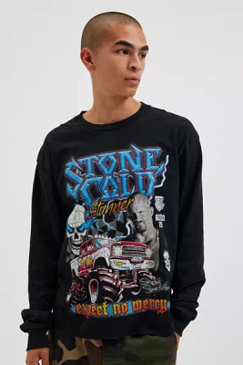 WWE Stone Cold Cropped Long Sleeve Tee