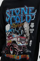 WWE Stone Cold Cropped Long Sleeve Tee