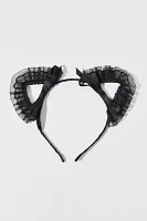 Lacey Bow Cat Ears Headband