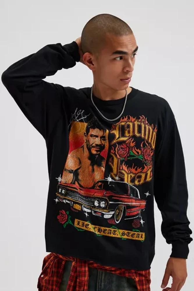 WWE Latino Heat Cropped Long Sleeve Tee