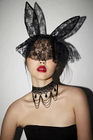 Lace Veil Bunny Ears Headband