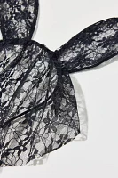 Lace Veil Bunny Ears Headband